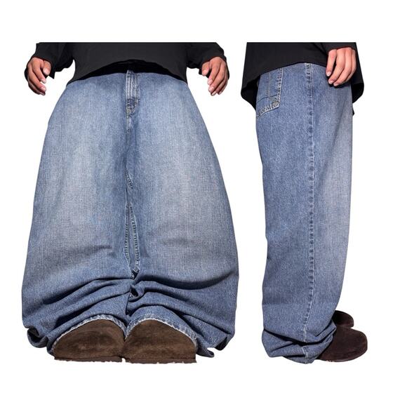 Baggy Nautica Jeans Men 40x32 Y2K Skater Wide Leg southpole Type - Picture 1 of 11